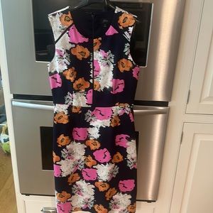 J Crew cotton dobby floral sheath dress